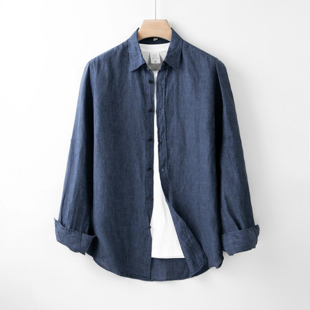 Casual Linen Button-Down Shirt